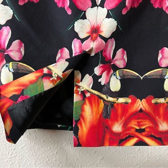 Ted Baker Tropical Toucan Pencil Skirt Size 1 - Picture 7 of 10